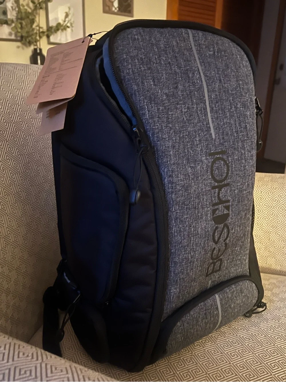 Large Beschoi Waterproof Camera Backpack Bag NEW with Tags NWT gray black